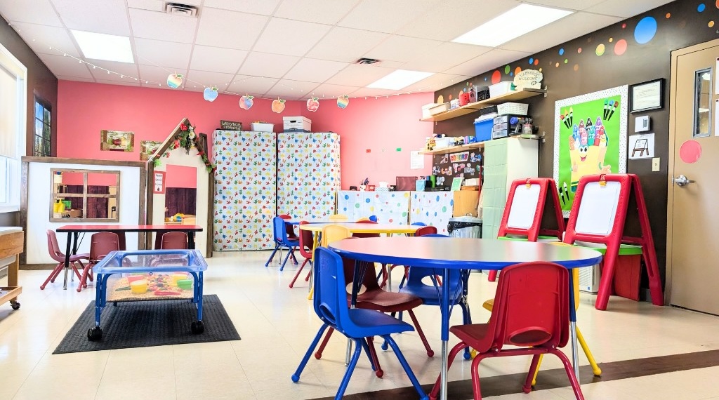 Ladybug Playschool circle and reading area
